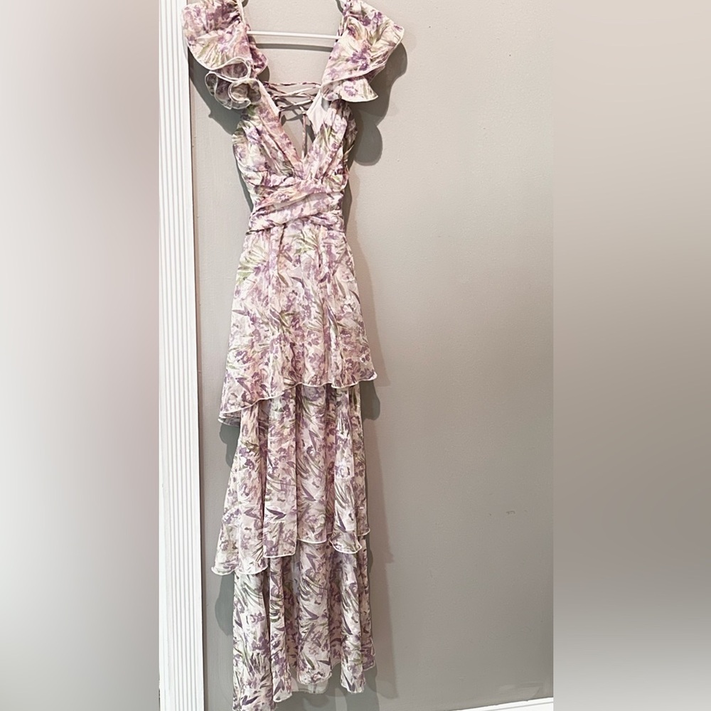 Floral Purple Maxi Dress